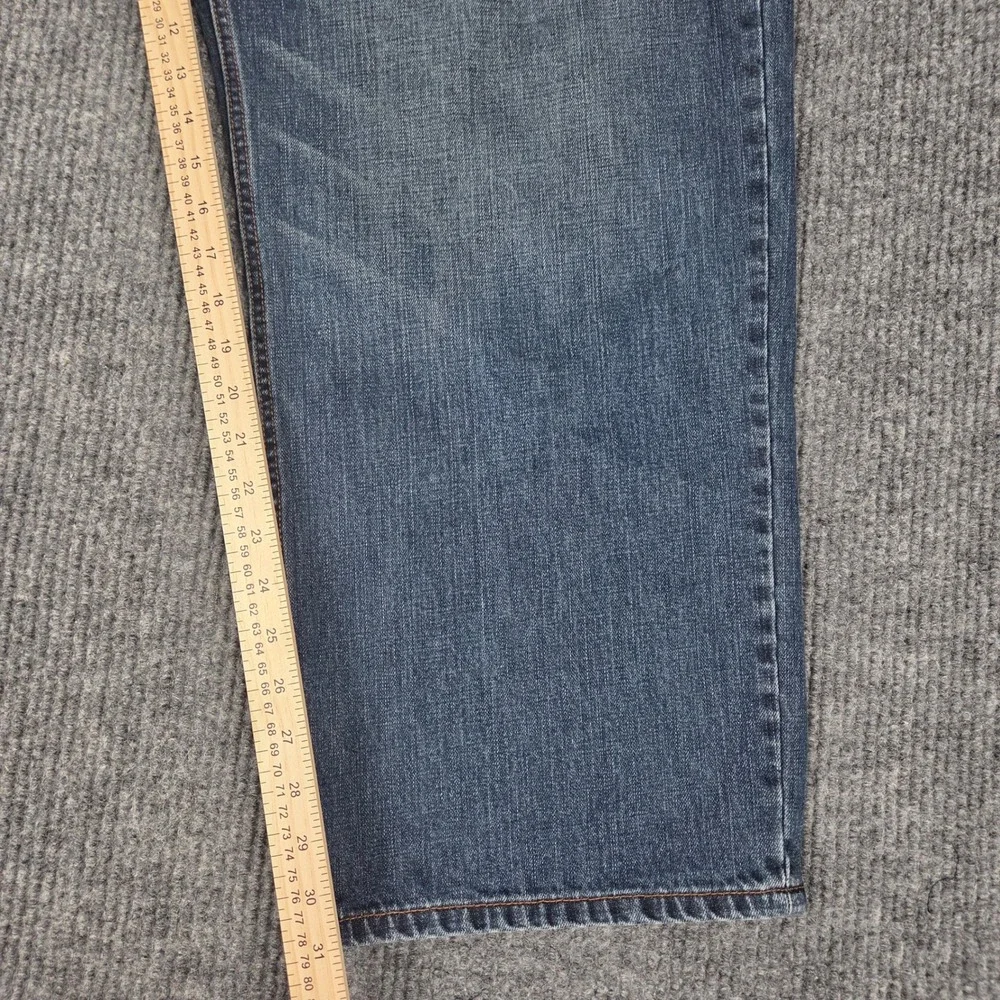 The Foundry Supply Co Mens Blue Straight Leg Denim Jeans 48x32 Medium Wash 26527
